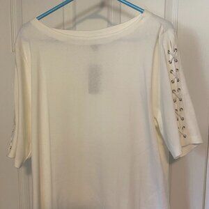 Karen Scott 3/4 length sleeve T-shirt NWT